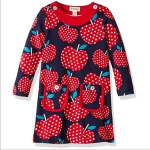 Hatley Girl’s Polka Dot Apple Mod Dress size 10 Back to School